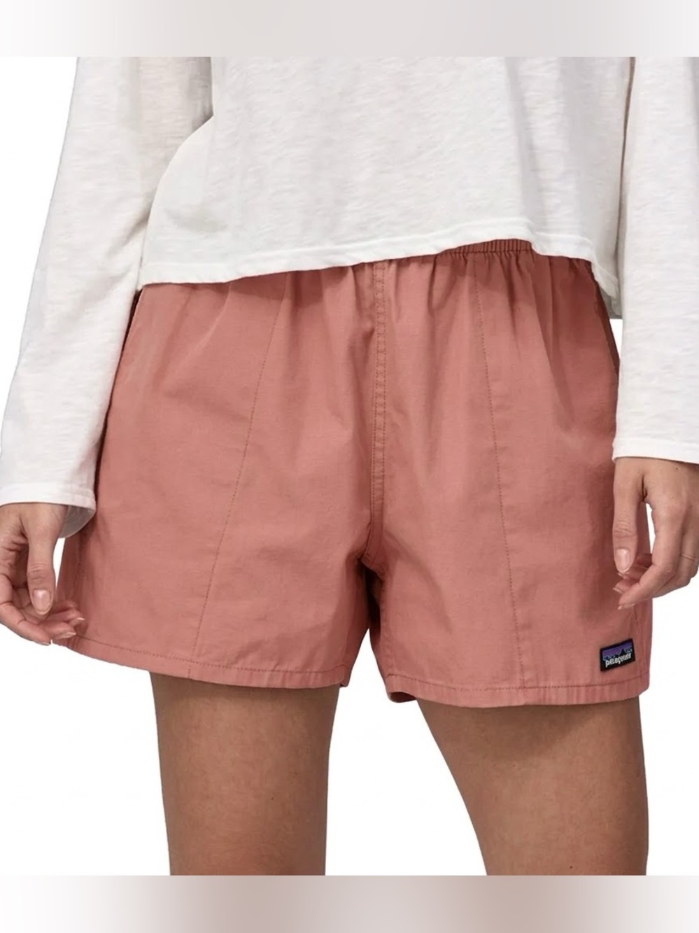 Patagonia Funhoggers Cotton Shorts in Pink